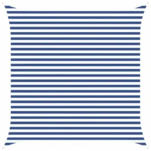 Kandiline päikesepuri, sinine-valge, 3,6 x 3,6 m, polüester oxford