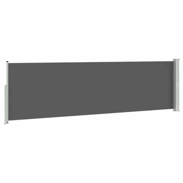 Sissetõmmatav külgmarkiis terrassile, antratsiit, polüester, 300 x 140 cm – 4