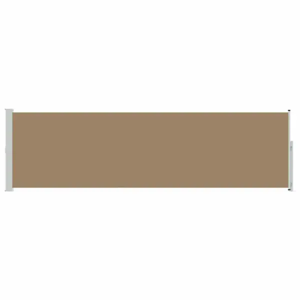 Sissetõmmatav külgmarkiis terrassile, 100% polüester, terasraam – 2