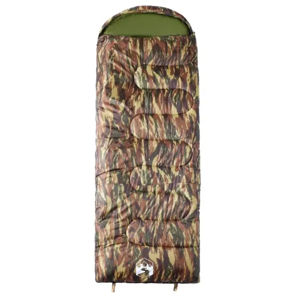 Täiskasvanute kamuflaaž magamiskott matkamiseks, 3–4 hooajaks, 220 x 83 cm – 2