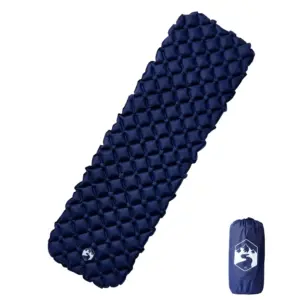 Täispuhutav matkamadrats 1-le, TPU-kattega nailon, tumesinine, 190 x 58 x 6 cm