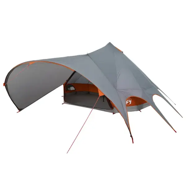 Teepee pere telk 7 inimesele, hall ja oranž, 600 x 600 x 347 cm – 2
