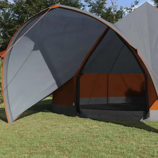 Teepee pere telk 7 inimesele, hall ja oranž, 600 x 600 x 347 cm – 3
