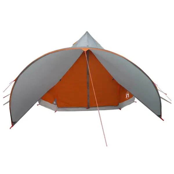 Teepee pere telk 7 inimesele, hall ja oranž, 600 x 600 x 347 cm – 5