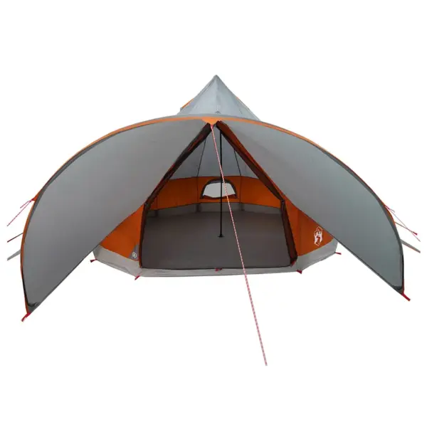Teepee pere telk 7 inimesele, hall ja oranž, 600 x 600 x 347 cm – 6