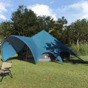 Teepee pere telk 7 inimesele, sinine-hall, 600 x 600 x 347 cm