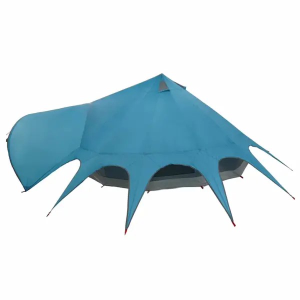 Teepee pere telk 7 inimesele, sinine-hall, 600 x 600 x 347 cm – 7
