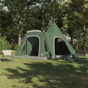 Teepee peretelk 5 inimesele, roheline, 545 x 450 x 295 cm