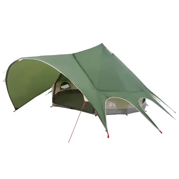 Teepee peretelk 5 inimesele, veekindel, roheline-hall, 415 x 415 x 247 cm – 2