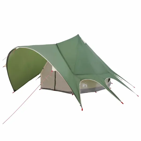 Teepee peretelk 5 inimesele, veekindel, roheline-hall, 415 x 415 x 247 cm – 4
