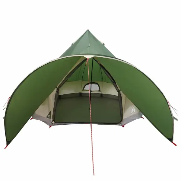 Teepee peretelk 5 inimesele, veekindel, roheline-hall, 415 x 415 x 247 cm – 6