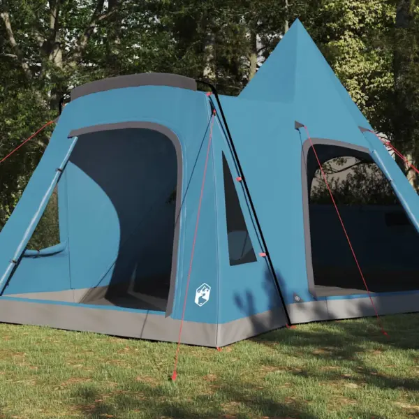 Teepee peretelk 5-le, sinine, vettpidav ja UV-kaitsega 185T polüester, 545 x 450 x 295 cm – 3