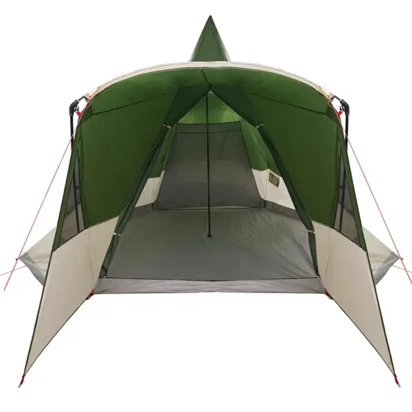 Teepee-stiilis peretelk 8 inimesele eesvarikatusega, roheline, 720 x 465 x 295 cm – 5