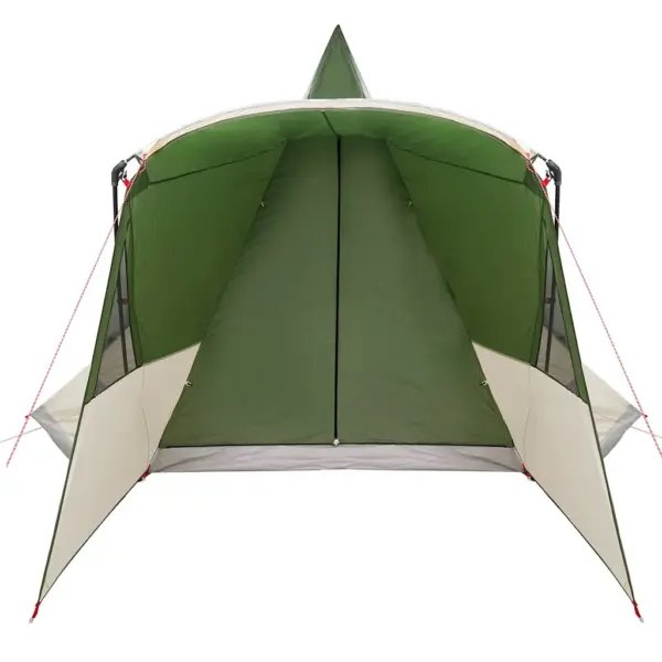 Teepee-stiilis peretelk 8 inimesele eesvarikatusega, roheline, 720 x 465 x 295 cm – 6