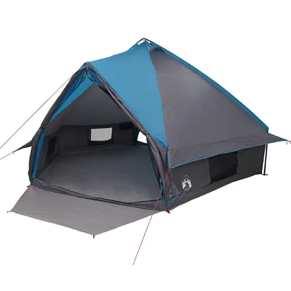 Vee- ja UV-kindel teepee-telk 10 inimesele, sinine/hall, 567 x 470 x 242 cm – 2