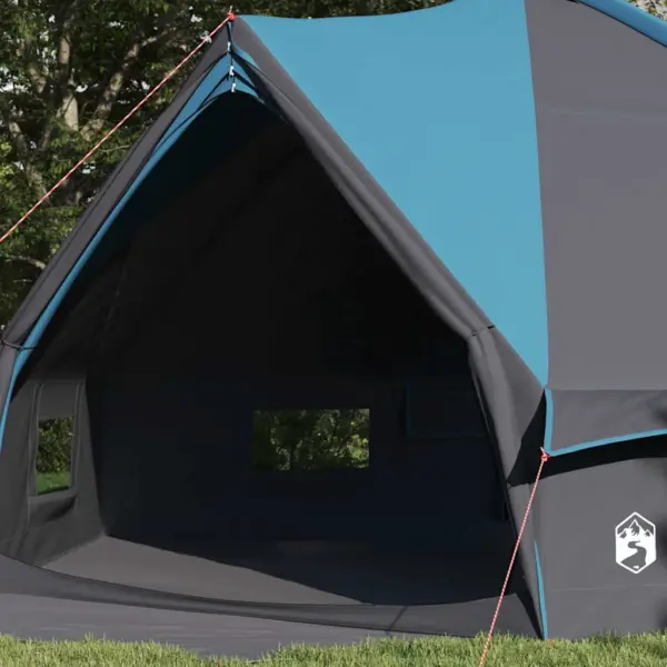 Vee- ja UV-kindel teepee-telk 10 inimesele, sinine/hall, 567 x 470 x 242 cm – 3