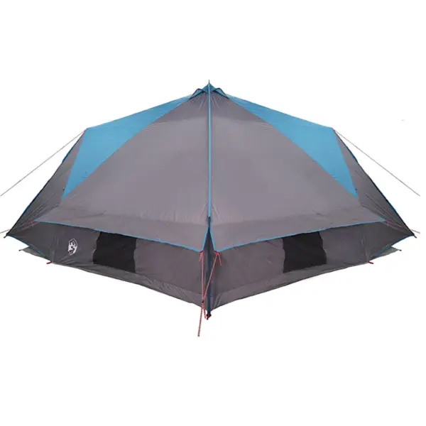 Vee- ja UV-kindel teepee-telk 10 inimesele, sinine/hall, 567 x 470 x 242 cm – 6