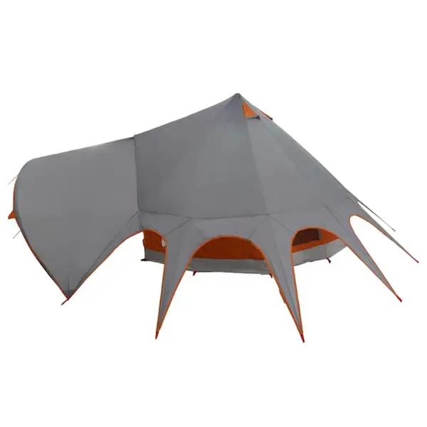Pere teepee-telk 5 inimesele, hall/oranž, 415 x 415 x 247 cm – 7