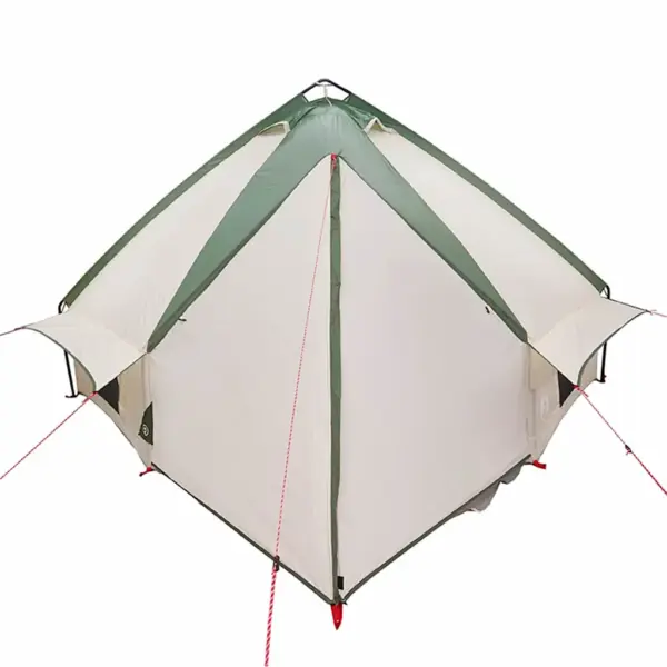 Teepee telk 6 inimesele, roheline ja valge, 431 x 366 x 185 cm – 7