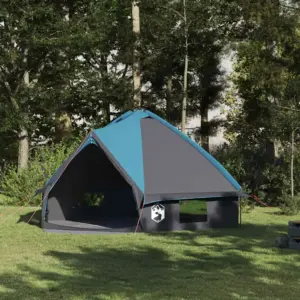 Teepee telk 8-inimesele, sinine ja hall, 490 x 410 x 210 cm