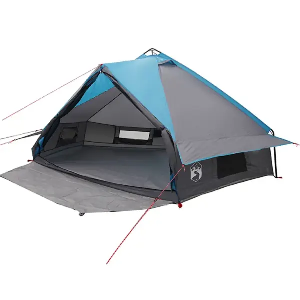 Teepee telk 8-inimesele, sinine ja hall, 490 x 410 x 210 cm – 2