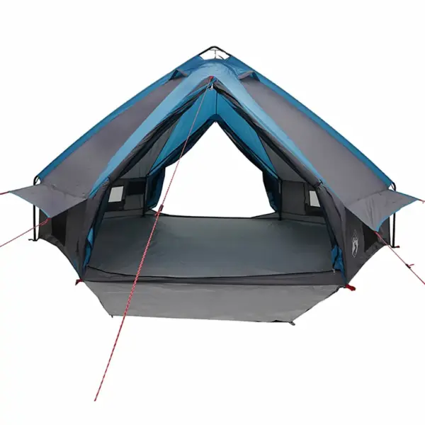 Teepee telk 8-inimesele, sinine ja hall, 490 x 410 x 210 cm – 5