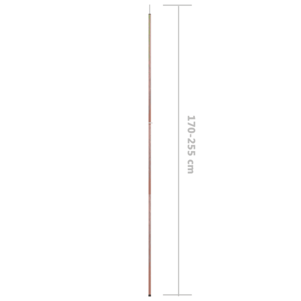 Teleskoopne telgipost 170–255 cm, tsingitud teras – 6