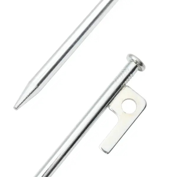 Tsingitud terasest telgivaiad 24 tk, 20 cm, 9 mm, hõbedane - 4