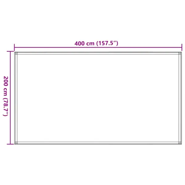 Telgivaip HDPE-st, ilmastikukindel, 200 x 400 cm, tumeroheline – 7