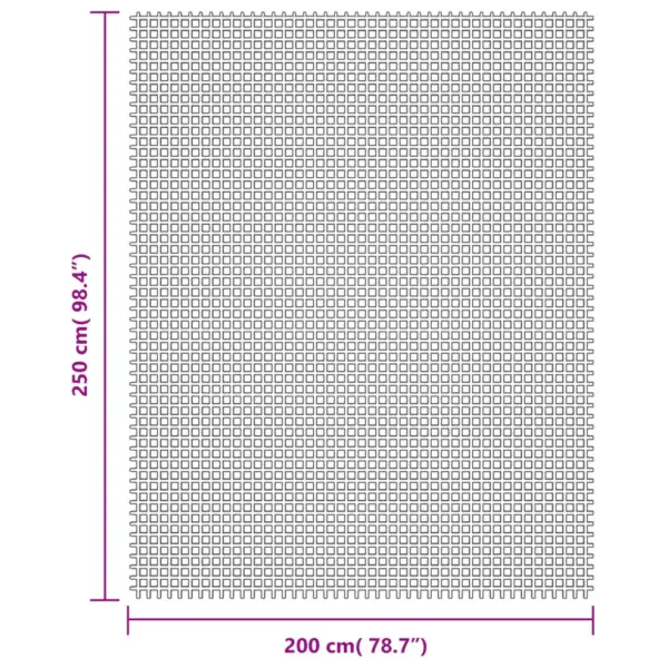 Telgivaip libisemiskindla võrguga, kreemjasvalge, 2,5 x 2 m – 7