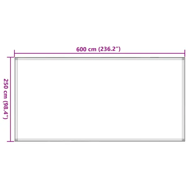 Telgivaip telki ja varikatuse alla, pruunikashall, 250 x 600 cm, HDPE – 9