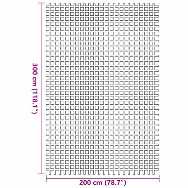Roheline telgivaip 300 x 200 cm, polüester, kerge ja vastupidav – 7