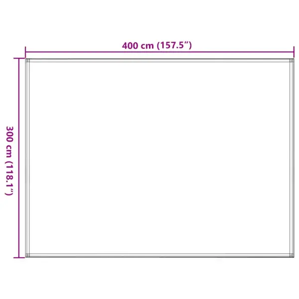 Ilmastikukindel telgivaip haagissuvila varikatuse alla, must, 300 x 400 cm, HDPE – 7