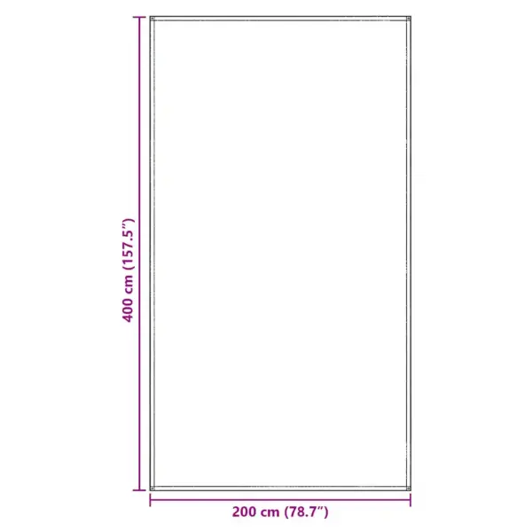 Telgivaip sinine-hall polüetüleen 400 x 200 cm – 9