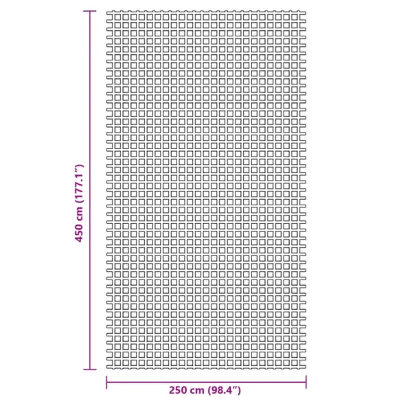 Telgivaip haagissuvila varikatuse alla, 4,5 x 2,5 m, antratsiithall, PVC-vahtkattega polüestervõrk – 7