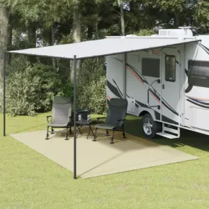 Telgivaip 5 x 3 m, kreemjasvalge, PVC-vahtkattega polüestervõrk