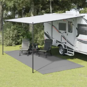 Telgivaip haagissuvila ja telgi ette, antratsiithall, 5,5 x 2,5 m, PVC-vahtkattega polüestervõrk