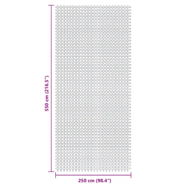 Telgivaip haagissuvila ja telgi ette, antratsiithall, 5,5 x 2,5 m, PVC-vahtkattega polüestervõrk – 7