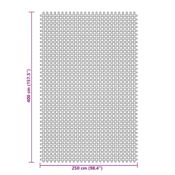 Sinine telgivaip PVC-vahtkattega polüestervõrgust, 4 x 2,5 m – 7