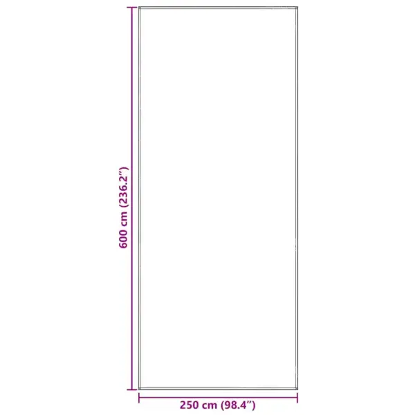 Ilmastikukindel telgivaip matkaautole, sinine-hall, polüetüleen, 600 x 250 cm – 9