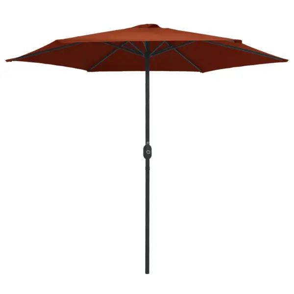 Aia päikesevari terrakota, alumiiniumpostiga, 270 cm - 2