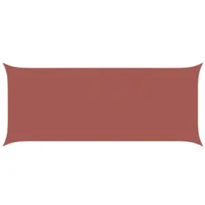 Ilmastikukindel päikesepuri terrakota, ristkülik, 6 x 2,5 m, 100% polüester Oxford