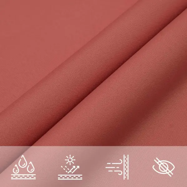 Ilmastikukindel päikesepuri terrakota, ristkülik, 6 x 2,5 m, 100% polüester Oxford – 6