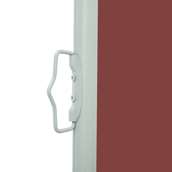 Lahtitõmmatav terrassi külgmarkiis privaatsuse ja tuulekaitsega, pruun, 140 x 500 cm – 4