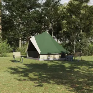 Tipi pere telk õhuava ja E-portiga, roheline, 8-le, 400 x 346 x 250 cm