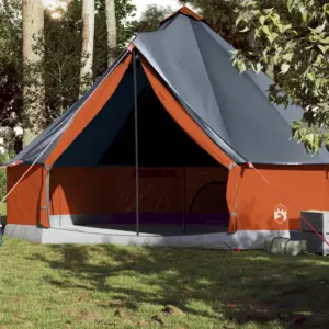 Veekindel tipi peretelk 10 inimesele, hall ja oranž, 500 x 300 x 300 cm