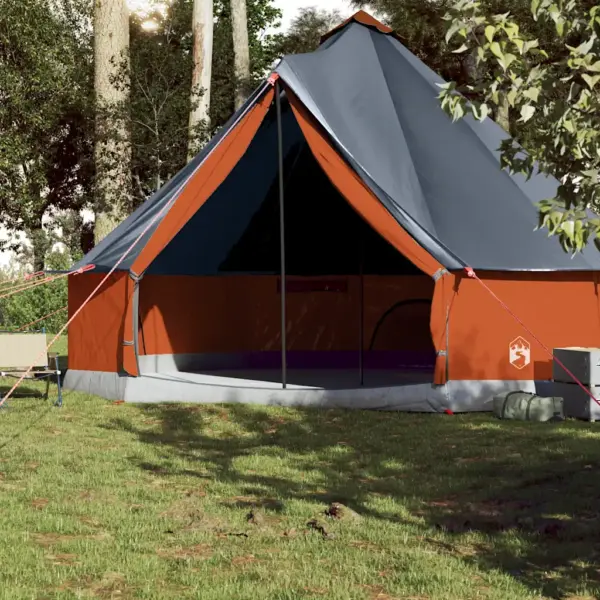 Veekindel tipi peretelk 10 inimesele, hall ja oranž, 500 x 300 x 300 cm – 3