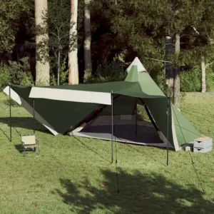 Roheline veekindel tipi peretelk 8 inimesele, PU-polüester, 486 x 486 x 280 cm