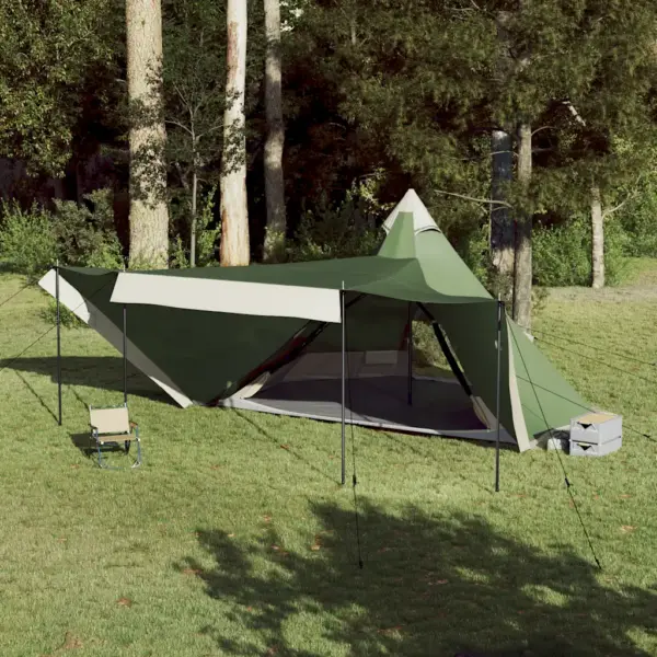 Roheline veekindel tipi peretelk 8 inimesele, PU-polüester, 486 x 486 x 280 cm – 4