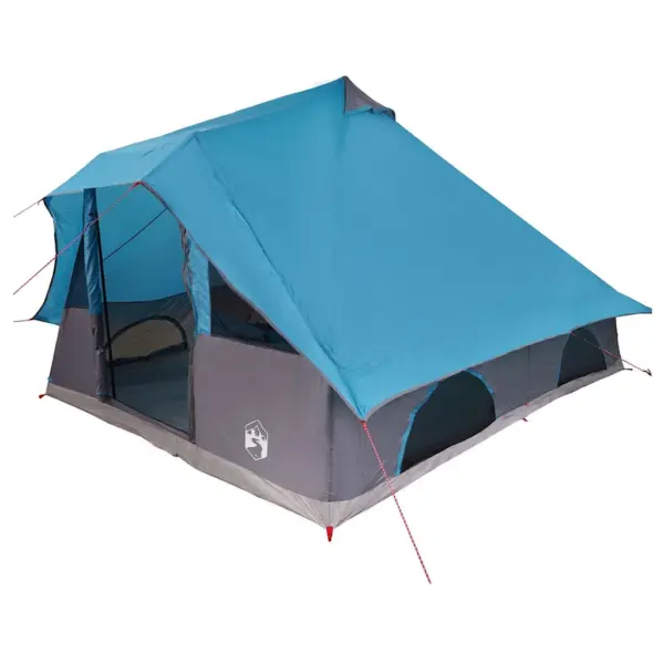 Tipi stiilis peretelk eeskatusega, 8-le, sinine taft, 358 x 296 x 258 cm – 2